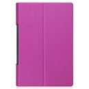 For Lenovo Yoga Tab 11 Custer Texture Horizontal Flip PU Leather Case with Holder & Sleep / Wake-up Function(Purple)