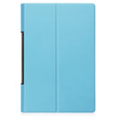 For Lenovo Yoga Tab 11 Custer Texture Horizontal Flip PU Leather Case with Holder & Sleep / Wake-up Function(Sky Blue)