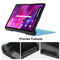 For Lenovo Yoga Tab 11 Custer Texture Horizontal Flip PU Leather Case with Holder & Sleep / Wake-up Function(Sky Blue)