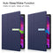 For Lenovo Yoga Tab 11 Custer Texture Horizontal Flip PU Leather Case with Holder & Sleep / Wake-up Function(Dark Blue)