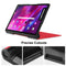 For Lenovo Yoga Tab 11 Custer Texture Horizontal Flip PU Leather Case with Holder & Sleep / Wake-up Function(Red)
