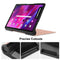 For Lenovo Yoga Tab 11 Custer Texture Horizontal Flip PU Leather Case with Holder & Sleep / Wake-up Function(Rose Gold)