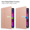 For Lenovo Yoga Tab 11 Custer Texture Horizontal Flip PU Leather Case with Holder & Sleep / Wake-up Function(Rose Gold)