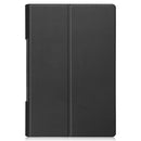 For Lenovo Yoga Tab 11 Custer Texture Horizontal Flip PU Leather Case with Holder & Sleep / Wake-up Function(Black)