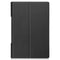 For Lenovo Yoga Tab 11 Custer Texture Horizontal Flip PU Leather Case with Holder & Sleep / Wake-up Function(Black)