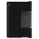For Lenovo Yoga Tab 11 Custer Texture Horizontal Flip PU Leather Case with Holder & Sleep / Wake-up Function(Black)