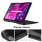 For Lenovo Yoga Tab 11 Custer Texture Horizontal Flip PU Leather Case with Holder & Sleep / Wake-up Function(Black)