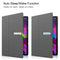 For Lenovo Yoga Tab 11 Custer Texture Horizontal Flip PU Leather Case with Holder & Sleep / Wake-up Function(Grey)