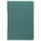 For Lenovo Yoga Tab 11 Custer Texture Horizontal Flip PU Leather Case with Holder & Sleep / Wake-up Function(Dark Green)