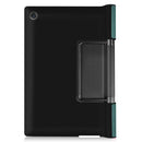 For Lenovo Yoga Tab 11 Custer Texture Horizontal Flip PU Leather Case with Holder & Sleep / Wake-up Function(Dark Green)