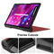 For Lenovo Yoga Tab 11 Custer Texture Horizontal Flip PU Leather Case with Holder & Sleep / Wake-up Function(Wine Red)