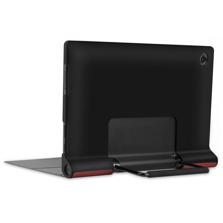 For Lenovo Yoga Tab 11 Custer Texture Horizontal Flip PU Leather Case with Holder & Sleep / Wake-up Function(Wine Red)