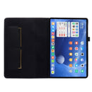 For Xiaomi Pad 5 / 5 Pro Horizontal Flip TPU + Fabric PU Leather Protective Case with Name Card Clip(Black)