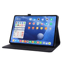 For Xiaomi Pad 5 / 5 Pro Horizontal Flip TPU + Fabric PU Leather Protective Case with Name Card Clip(Black)