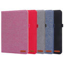For Xiaomi Pad 5 / 5 Pro Horizontal Flip TPU + Fabric PU Leather Protective Case with Name Card Clip(Black)