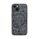 ROCK SPACE Moca Magnetic Protective Case with Bracket For iPhone 13(Grey)