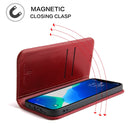 Genuine Leather Horizontal Flip Leather Case with Holder & Card Slots & Wallet For iPhone 13 Pro Max(Wine Red)
