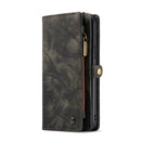 CaseMe-008 Detachable Multifunctional Horizontal Flip Leather Case with Card Slot & Holder & Zipper Wallet & Photo Frame For iPhone 13 Pro Max(Black)
