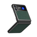 For Samsung Galaxy Z Flip3 5G Cross Texture All Inclusive Shockproof Protective Case(Green)