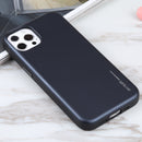 GOOSPERY SKY SLIDE BUMPER TPU + PC Sliding Back Cover Protective Case with Card Slot For iPhone 13 Pro Max(Dark Blue)