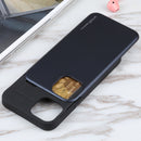 GOOSPERY SKY SLIDE BUMPER TPU + PC Sliding Back Cover Protective Case with Card Slot For iPhone 13 Pro Max(Dark Blue)