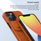 NILLKIN QIN Series Pro Sliding Camera Cover Design Crazy Horse Texture Horizontal Flip Leather Case with Card Slot For iPhone 13 Pro Max(Black)