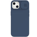 NILLKIN CamShield MagSafe Magnetic Liquid Silicone + PC Full Coverage Case For iPhone 13(Blue)