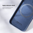 NILLKIN CamShield MagSafe Magnetic Liquid Silicone + PC Full Coverage Case For iPhone 13(Blue)