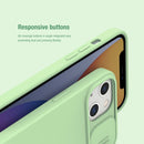 NILLKIN CamShield MagSafe Magnetic Liquid Silicone + PC Full Coverage Case For iPhone 13(Blue)
