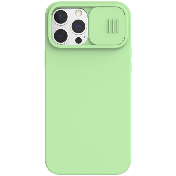 NILLKIN CamShield Liquid Silicone + PC Full Coverage Case For iPhone 13 Pro Max(Green)