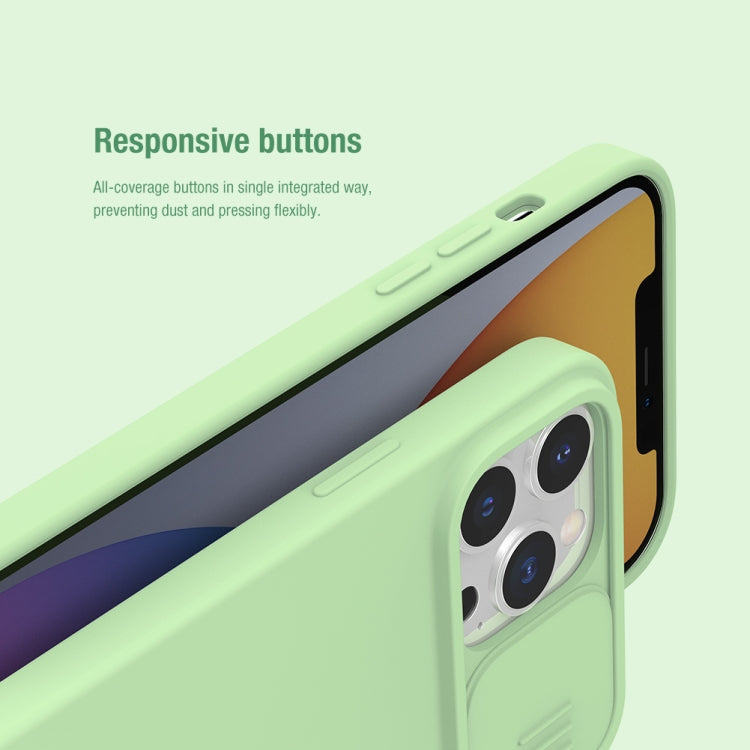 NILLKIN CamShield Liquid Silicone + PC Full Coverage Case For iPhone 13 Pro Max(Green)