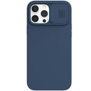 NILLKIN CamShield Liquid Silicone + PC Full Coverage Case For iPhone 13 Pro Max(Blue)