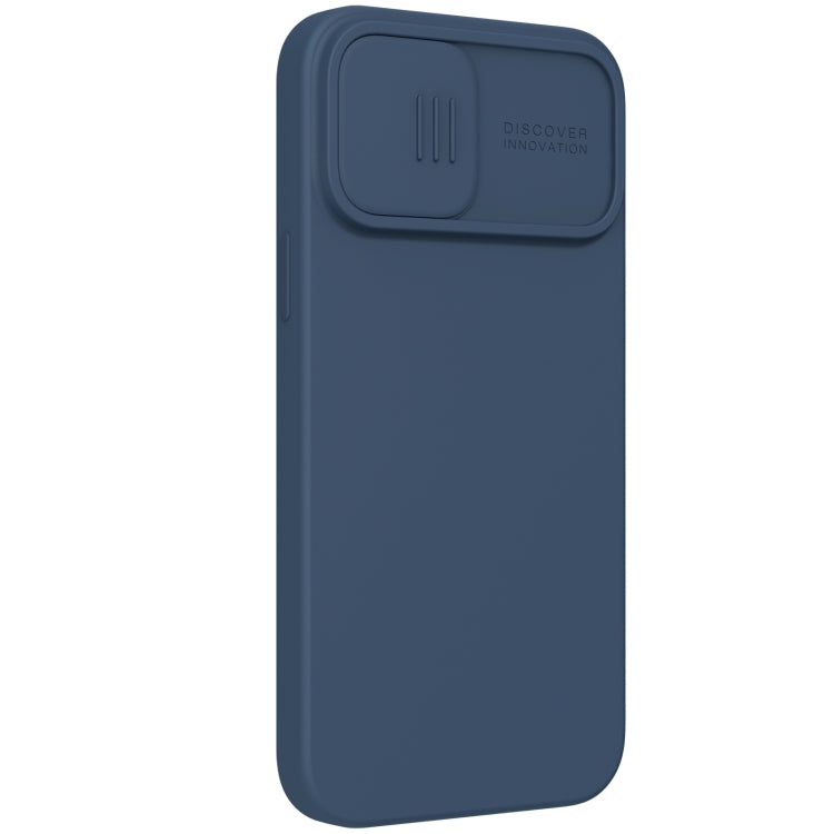 NILLKIN CamShield Liquid Silicone + PC Full Coverage Case For iPhone 13 Pro Max(Blue)