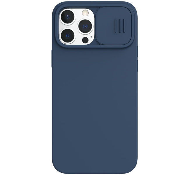 NILLKIN CamShield Liquid Silicone + PC Full Coverage Case For iPhone 13 Pro Max(Blue)