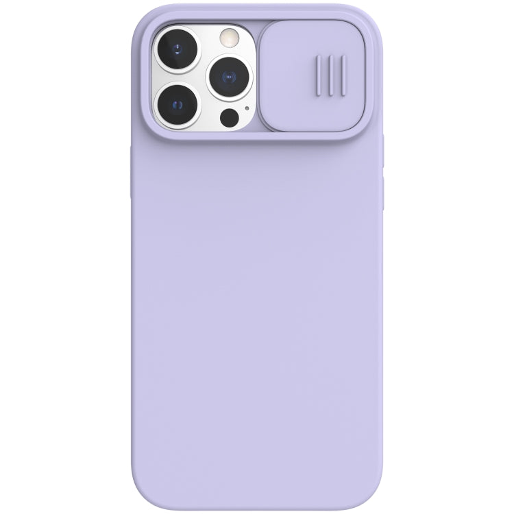 NILLKIN CamShield Liquid Silicone + PC Full Coverage Case For iPhone 13 Pro Max(Purple)
