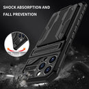 Kickstand Armor Card Wallet Phone Case For iPhone 13 Pro(Black)