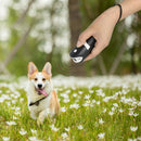 RC-534 Handheld Portable Ultrasonic Dog Repeller with LED Lights(Black + White)