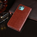 For Motorola Edge 20 Lite idewei Crazy Horse Texture Horizontal Flip Leather Case with Holder & Card Slots & Wallet(Black)