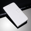 For Motorola Edge 20 Lite idewei Crazy Horse Texture Horizontal Flip Leather Case with Holder & Card Slots & Wallet(White)
