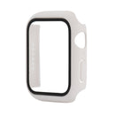 Shockproof PC+Tempered Glass Protective Case with Packed Carton For Apple Watch Series 6 & SE & 5 & 4 44mm(White)