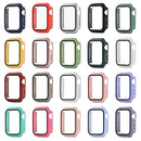 Shockproof PC+Tempered Glass Protective Case with Packed Carton For Apple Watch Series 6 & SE & 5 & 4 44mm(Sky Blue)