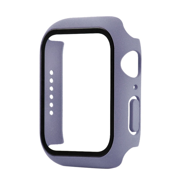 Shockproof PC+Tempered Glass Protective Case with Packed Carton For Apple Watch Series 6 & SE & 5 & 4 40mm(Lavender)