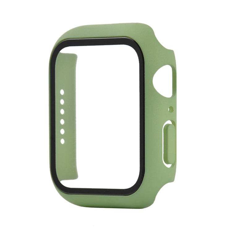 Shockproof PC+Tempered Glass Protective Case with Packed Carton For Apple Watch Series 6 & SE & 5 & 4 40mm(Mint Green)