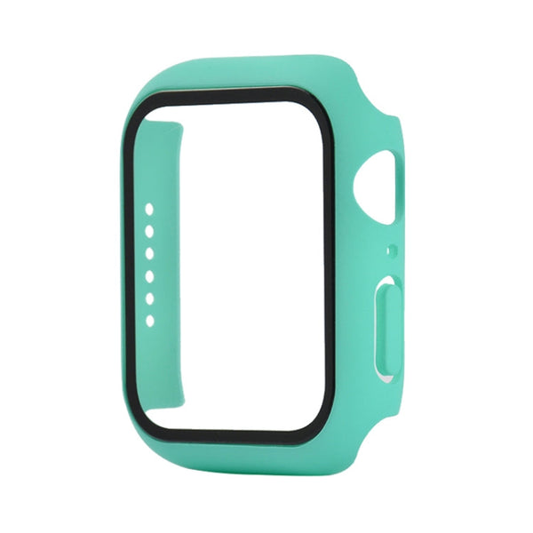 Shockproof PC+Tempered Glass Protective Case with Packed Carton For Apple Watch Series 6 & SE & 5 & 4 40mm(Light Green)