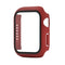 Shockproof PC+Tempered Glass Protective Case with Packed Carton For Apple Watch Series 6 & SE & 5 & 4 40mm(Red Wine)