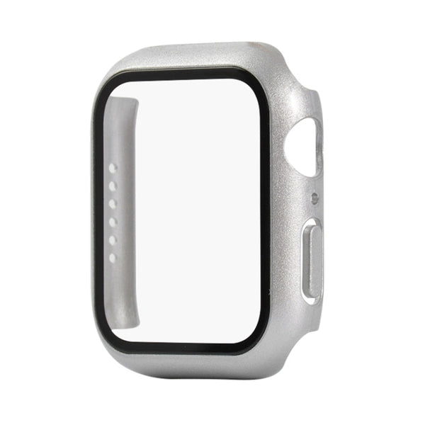 Shockproof PC+Tempered Glass Protective Case with Packed Carton For Apple Watch Series 6 & SE & 5 & 4 40mm(Silver)