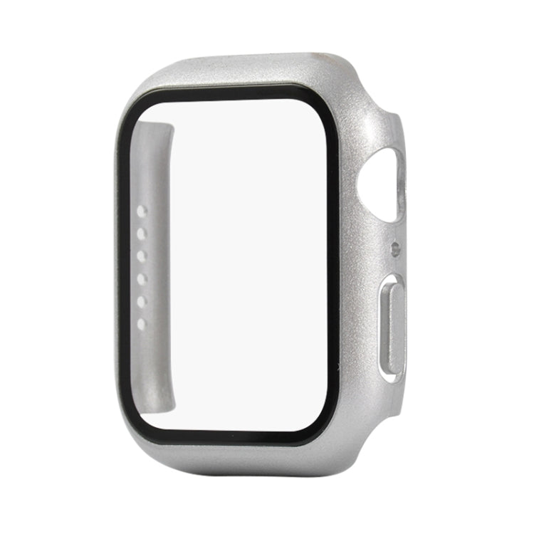 Shockproof PC+Tempered Glass Protective Case with Packed Carton For Apple Watch Series 6 & SE & 5 & 4 40mm(Silver)