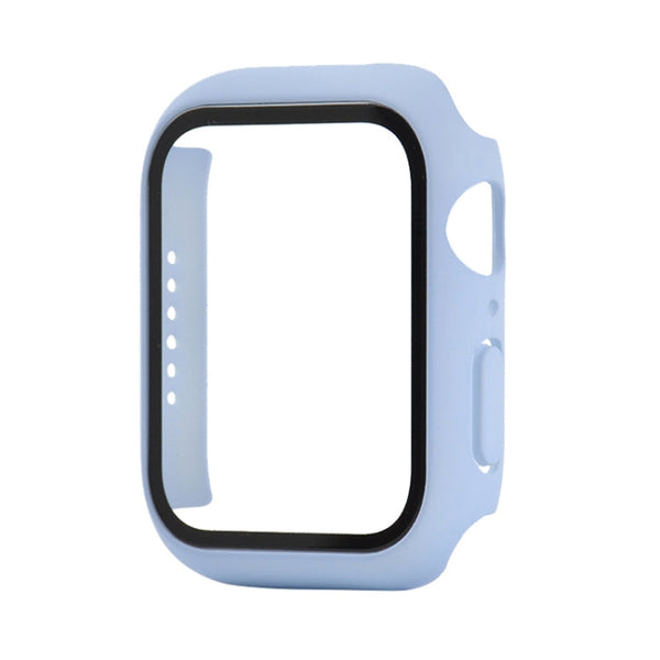 Shockproof PC+Tempered Glass Protective Case with Packed Carton For Apple Watch Series 6 & SE & 5 & 4 40mm(Ice Sea Blue)