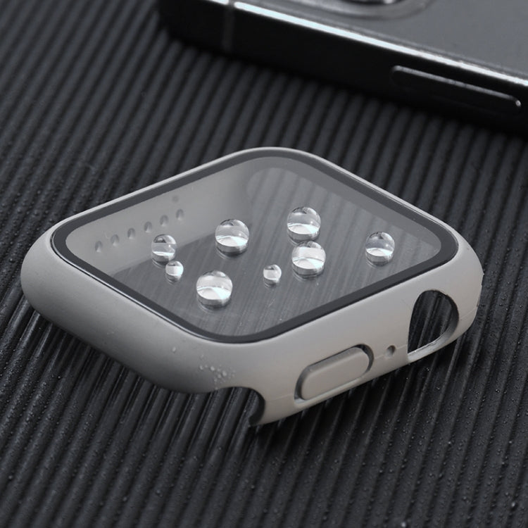 Shockproof PC+Tempered Glass Protective Case with Packed Carton For Apple Watch Series 6 & SE & 5 & 4 40mm(Silver)