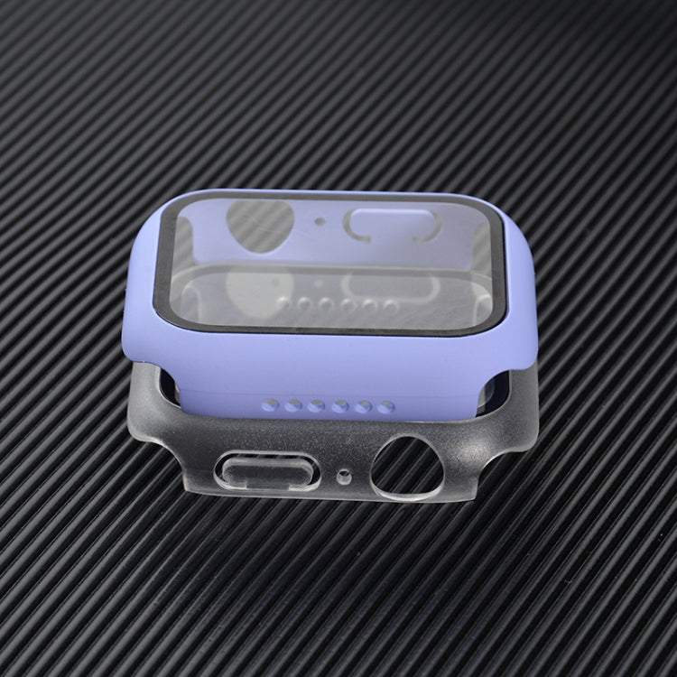Shockproof PC+Tempered Glass Protective Case with Packed Carton For Apple Watch Series 6 & SE & 5 & 4 40mm(Lavender)